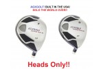 AGXGOLF MAGNUM #7 & #9 FAIRWAY UTILITY WOODS: (21 & 24 DEGREE) HEADS ONLY!!  